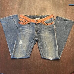 My Tribe Jeans with Leather Size 28